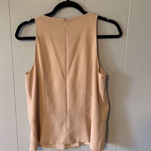 Ann Taylor Tan Tank Blouse Size 8 - Picture 5 of 7